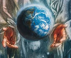 jesus holds the world